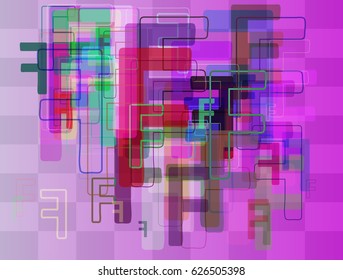 F Alphabet art background