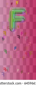 F Alphabet art design