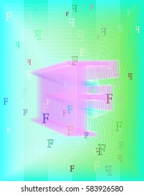 F Alphabet background art