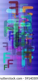 F Alphabet background design