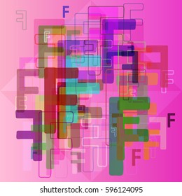 F Alphabet design background
