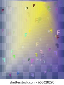 F Alphabet idea background