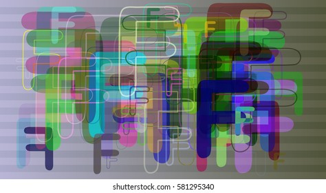 F Alphabet idea design