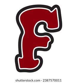 F Alphabet Patches V100 Patch Streetwear, Urban, Luxury, Modern Design Patch Commercial Use