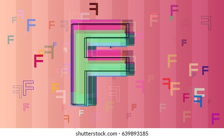 F Alphabet pattern elements