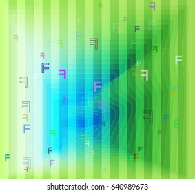 F Alphabet template icon