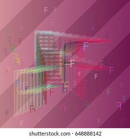 F Alphabet template icon