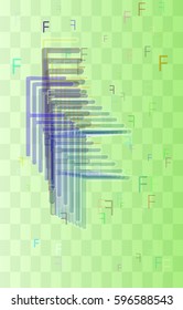 F Alphabet texture icon