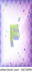 F Alphabet texture idea