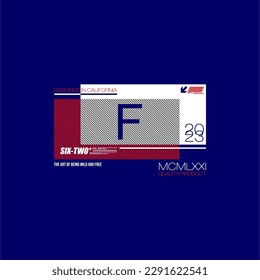F alphabet vector simple vintage fashion