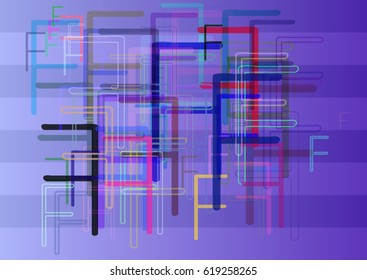 F Alphabet vector texture