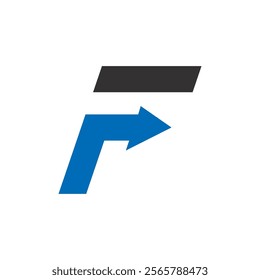 f arrow logo icon design. sign of f letter combined with arrow logo vector icon illustration design.