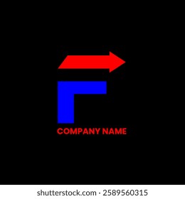 F arrow red and blue arrows
