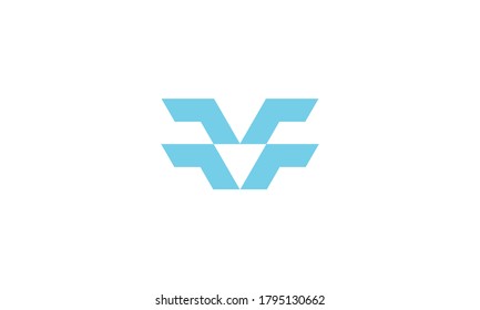 f arrow wing  technology logo symbol design vector graphic idea creative
