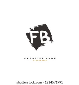 F B FB Initial logo template vector