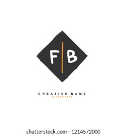 F B FB Initial logo template vector