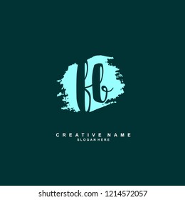 F B FB Initial logo template vector