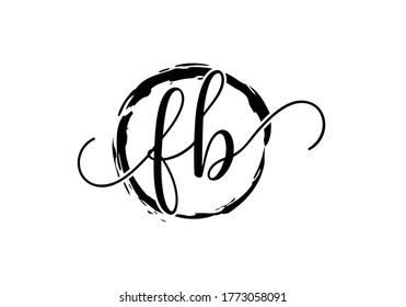 F B Initial Letter Logo design, Graphic Alphabet Symbol for Corporate Business Identity