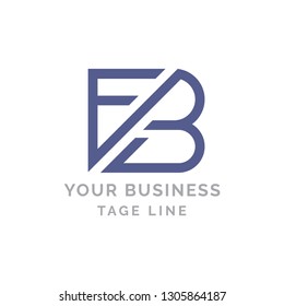F and B letter logo design