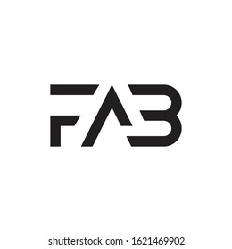 F, A &B letter logo design.All elements are fully vector and can be used for both print and web.Vector and colors are easily changeable.