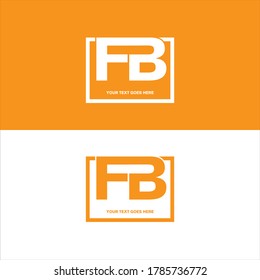 F B letter logo vector design