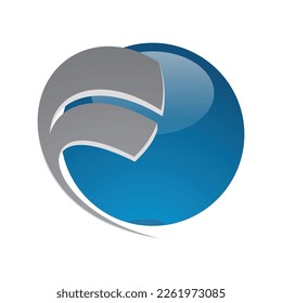 f ball logo template symbol