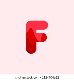F Blood Font Vector Template Design Illustration