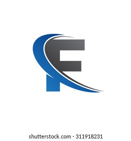 f blue swoosh logo