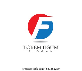 F business letters logo and symbol