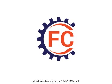 F C. FC Initial Letter Logo design vector template, Graphic Alphabet Symbol for Corporate Business Identity