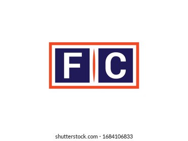 F C. FC Initial Letter Logo design vector template, Graphic Alphabet Symbol for Corporate Business Identity