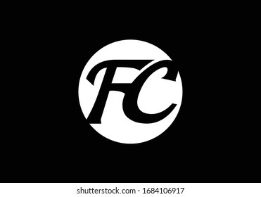 F C. FC Initial Letter Logo design vector template, Graphic Alphabet Symbol for Corporate Business Identity