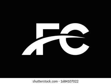 F C. FC Initial Letter Logo design vector template, Graphic Alphabet Symbol for Corporate Business Identity