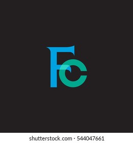 F and C  Letter logo design vector element