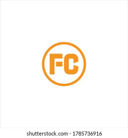 F-C-Buchstaben-Logo, Vektordesign