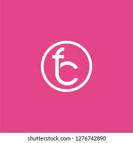 f c logo design template. creative sign. Universal vector icon. - Vector