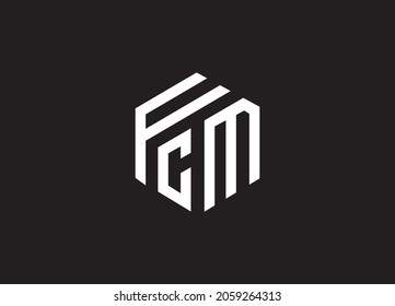Vector de diseño de logotipo F C M, utilice su empresa