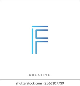 F Creative Latter Logo Design. By Custom Branding Logo. Creative Logo Design. Logo Template. Vector illustration. Modern Design. Monogram Design