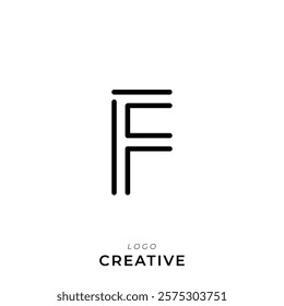 F Creative Latter Logo Design. By Custom Branding Logo. Creative Logo Design. Logo Template. Vector illustration. Modern Design. Monogram Design