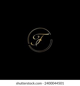 F creativo diseño de logotipo de letras modernas
