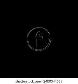 F creativo diseño de logotipo de letras modernas