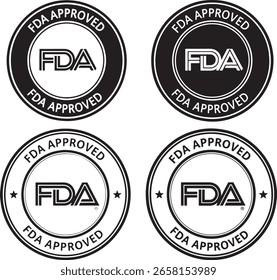 F D A selos aprovados FDA selo aprovado