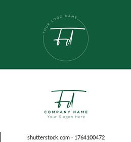 F D FD Initial letter handwriting and signature logo.