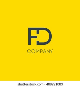 F & D Letter logo design