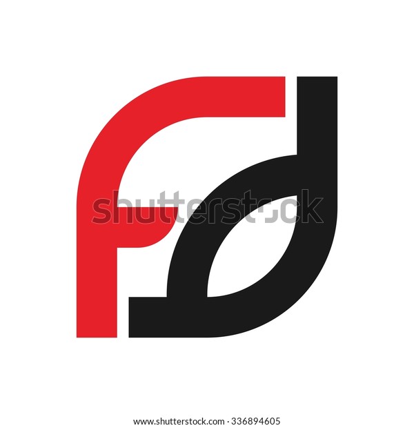 F D Logotype Logo Vector Stock Vector (Royalty Free) 336894605 ...