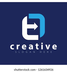 F E initial letter logo vector template