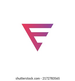 F and E Logo, Letter F Icon, F Symbol