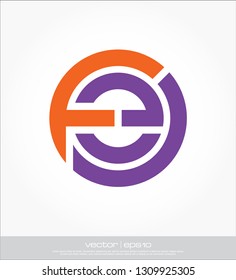 f and e logo templates