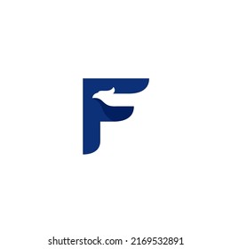 F Eagle Logo Simple, Eagle Logo, Fly Logo