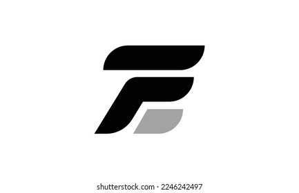 F EF FE logo design in vector Awesome minimal trendy professional logo design template.